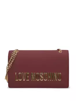 Сумка через плечо с цепочным ремешком и логотипом Love Moschino, красный