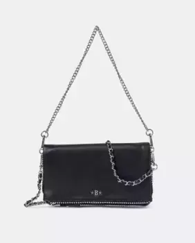 Сумка через плечо с черными шариками и клапаном Brownie