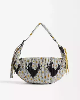 Сумка через плечо с цветочным принтом и застежкой-молнией Parfois, черный