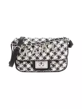 Сумка через плечо с декорированным логотипом Karl Lagerfeld Paris, цвет Black White