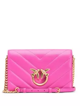 Сумка через плечо с декором Love Birds PINKO, розовый
