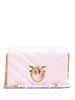 Сумка через плечо с декором Love Birds PINKO, розовый