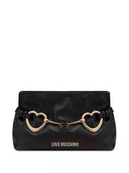 Сумка через плечо с декором в форме сердца Love Moschino, черный