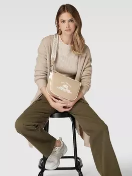 Сумка через плечо с детальной этикеткой, модель HEATHER Juicy Couture, песочный