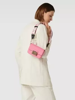 Сумка через плечо с деталью лейбла модель "МЕТРОПОЛИС" Furla, розовый