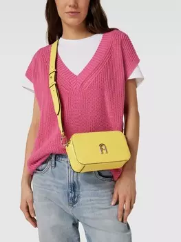 Сумка через плечо с деталью лейбла модель "PRIMULA" Furla, желтый
