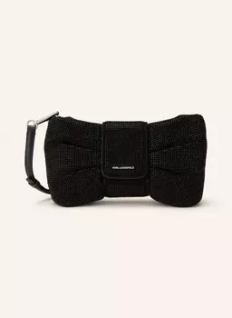 Сумка через плечо с драгоценными камнями KARL LAGERFELD, черный
