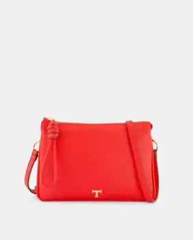 Сумка через плечо с двойной ручкой и узлом Latouche, цвет Carmin