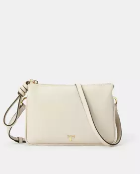 Сумка через плечо с двойной ручкой и узлом Latouche, цвет Crudo