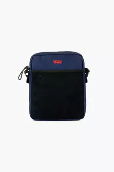 Сумка через плечо с двойной ручкой Levi's, темно-синий