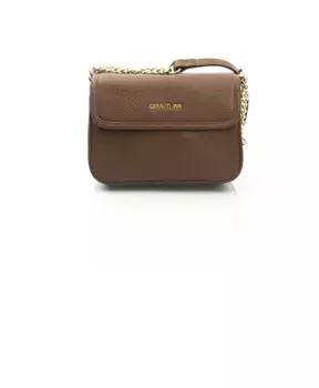 Сумка через плечо с двойным карманом Cerruti 1881, коричневый