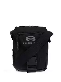 Сумка через плечо с двухсторонней молнией Balenciaga, черный