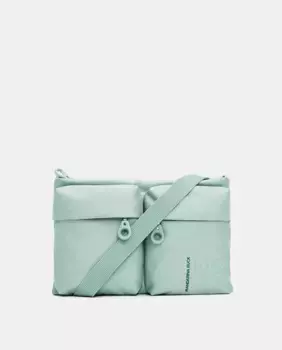 Сумка через плечо с двумя карманами и регулируемой ручкой Mandarina Duck, зеленый