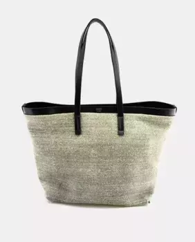 Сумка через плечо с двумя ручками из рафии и магнитом DMR, цвет Verde Agua