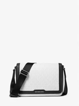 Сумка через плечо с фирменным логотипом Hudson Michael Kors, белый