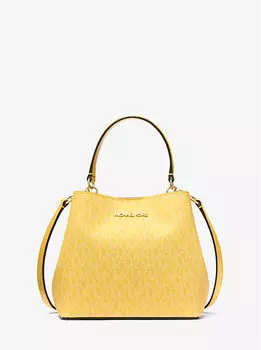 Сумка через плечо с фирменным логотипом Pratt Michael Kors, желтый