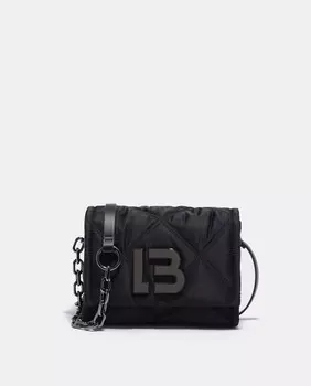 Сумка через плечо S из нейлона с клапаном, черная Bimba y Lola, черный