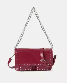 Сумка через плечо с клапаном и карманами Brownie, красный