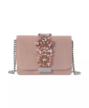 Сумка через плечо с клапаном из драгоценного камня Alma En Pena, розовый