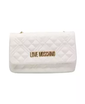 Сумка через плечо с клапаном Love Moschino, белый