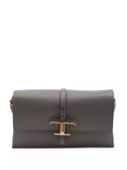 Сумка через плечо с клапаном T Timeless TOD'S, серый