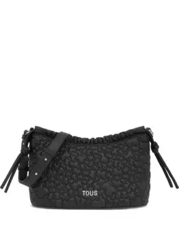 Сумка через плечо с кулиской и тиснением TOUS, черный