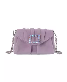 Сумка через плечо с квадратной брошью Alma En Pena, фиолетовый