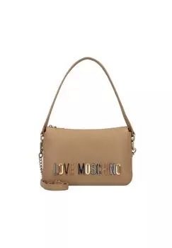 Сумка через плечо с логотипом 25,5 см LOVE MOSCHINO, цвет Biscuit