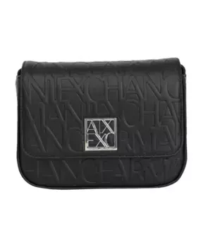 Сумка через плечо с логотипом Armani Exchange, черный