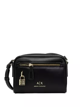 Сумка через плечо с логотипом Armani Exchange, черный