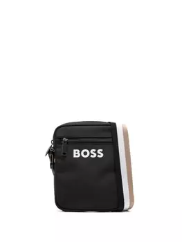 Сумка через плечо с логотипом BOSS, черный