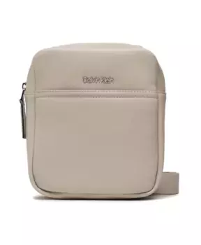 Сумка через плечо с логотипом Calvin Klein, коричневый