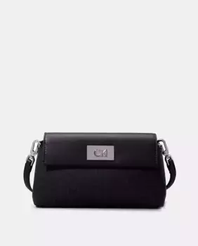 Сумка через плечо с логотипом Calvin Klein, черный