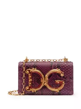 Сумка через плечо с логотипом DG DOLCE & GABBANA, розовый