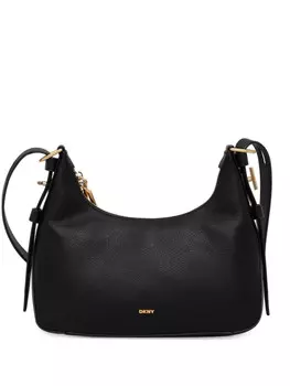 Сумка через плечо с логотипом DKNY, черный