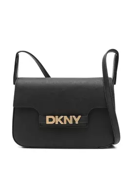 Сумка через плечо с логотипом DKNY, черный