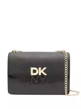 Сумка через плечо с логотипом DKNY, черный
