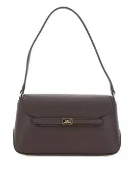 Сумка через плечо с логотипом Elisabetta Franchi, коричневый