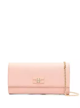 Сумка через плечо с логотипом Elisabetta Franchi, розовый
