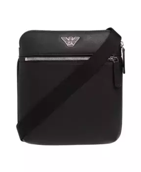 Сумка через плечо с логотипом Emporio Armani, черный