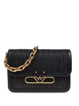 Сумка через плечо с логотипом Emporio Armani, черный