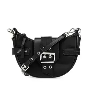 Сумка через плечо с логотипом Ganni, черный