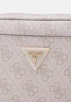 Сумка через плечо с логотипом голубя Meridian Guess, кремовый