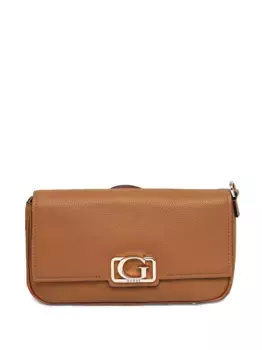 Сумка через плечо с логотипом GUESS USA, коричневый