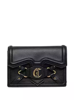 Сумка через плечо с логотипом Just Cavalli, черный