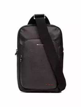 Сумка через плечо с логотипом Kiton, черный
