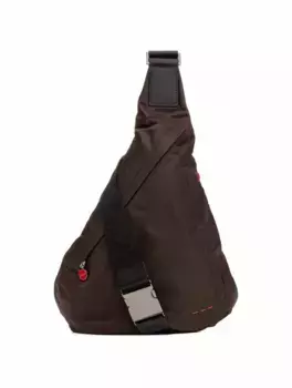 Сумка через плечо с логотипом Kiton, коричневый