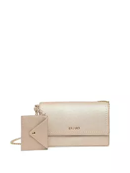 Сумка через плечо с логотипом LIU JO, золотой