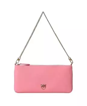 Сумка через плечо с логотипом Love Birds Pinko, розовый