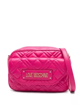 Сумка через плечо с логотипом Love Moschino, розовый